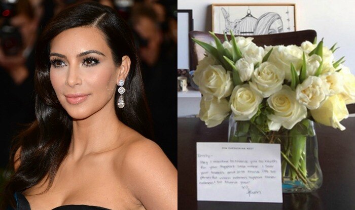 Kim Thanks Emily Ratajkowski With Flowers India