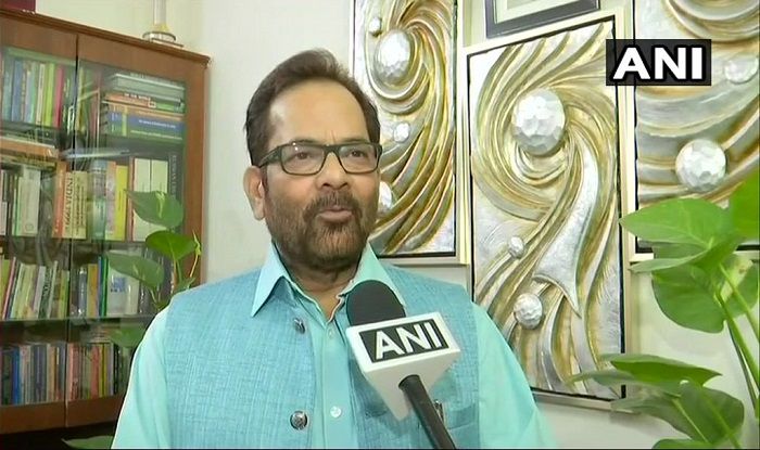 Union Minister Mukhtar Abbas Naqvi Takes A Dig At Congress President