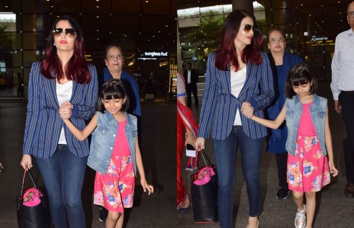 Aishwarya Rai Bachchan Walks Hand In Hand With Daughter Aaradhya Gets