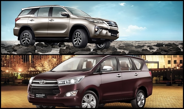 Toyota Fortuner Innova Crysta Corolla Altis Land Cruiser Others To