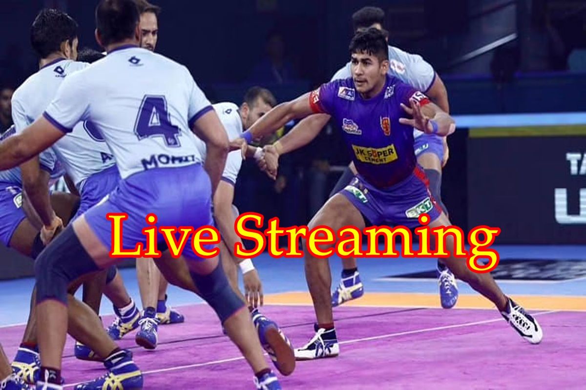 Pro Kabaddi Dabang Delhi Vs Tamil Thalaivas Live Streaming