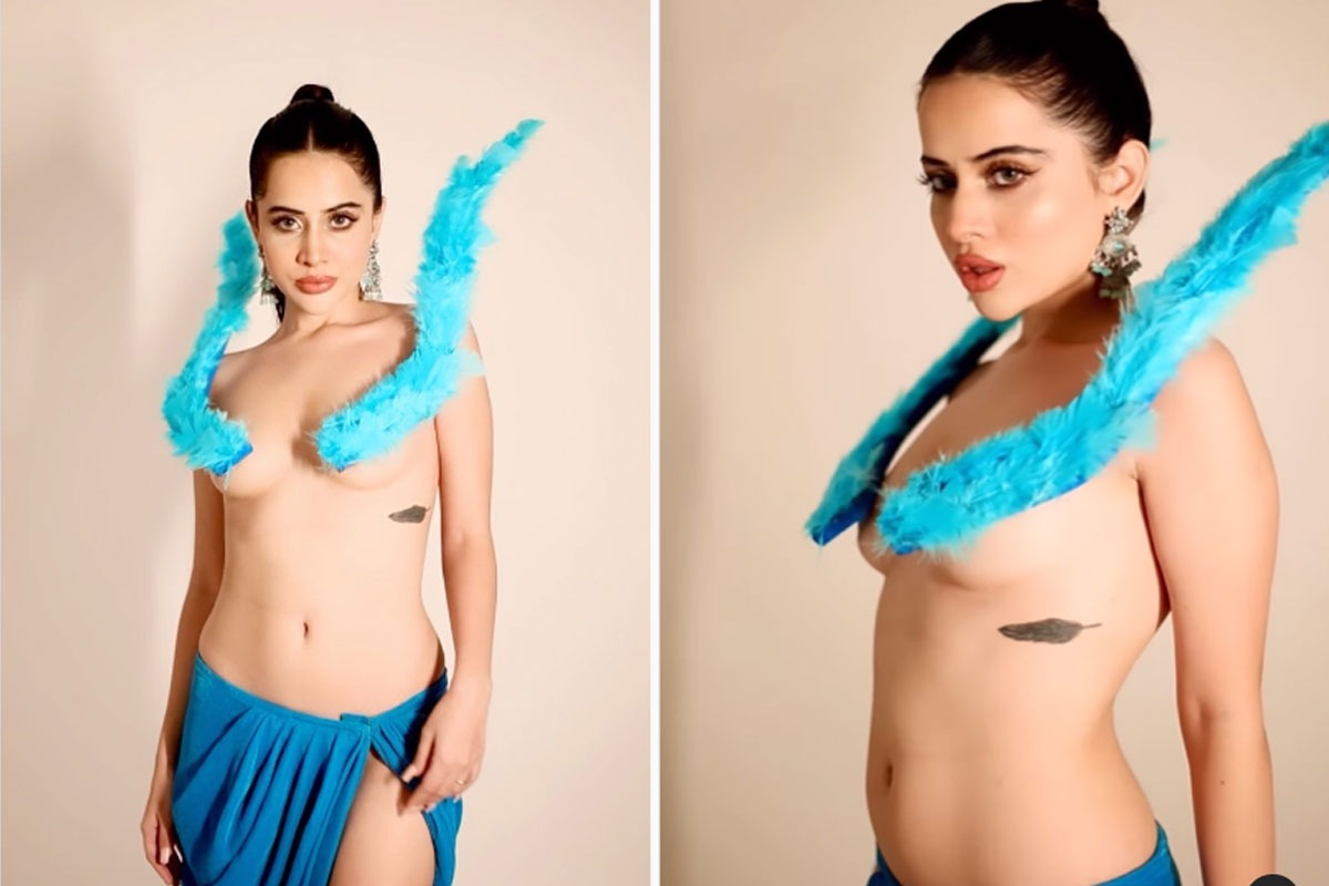 Urfi Javed Goes Topless Again In Barely There Outfit Hot Video