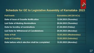 Karnataka Assembly Election Date Voting On May Results On May