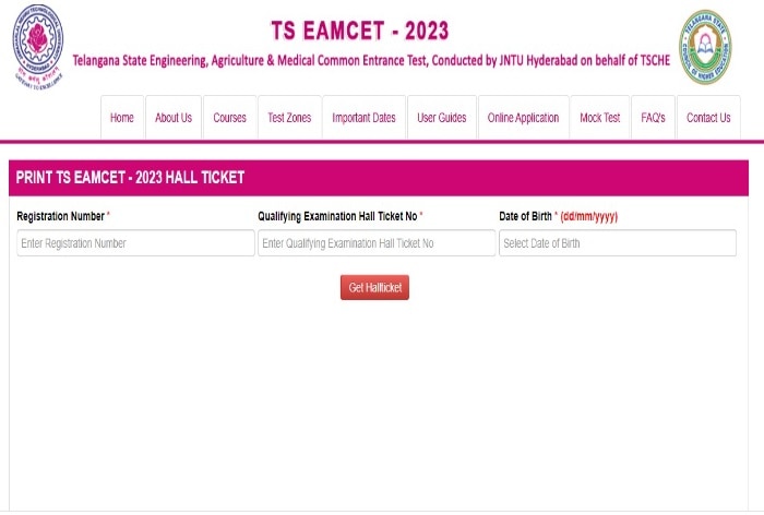 Ts Eamcet Hall Ticket Released At Eamcet Tsche Ac In Exam