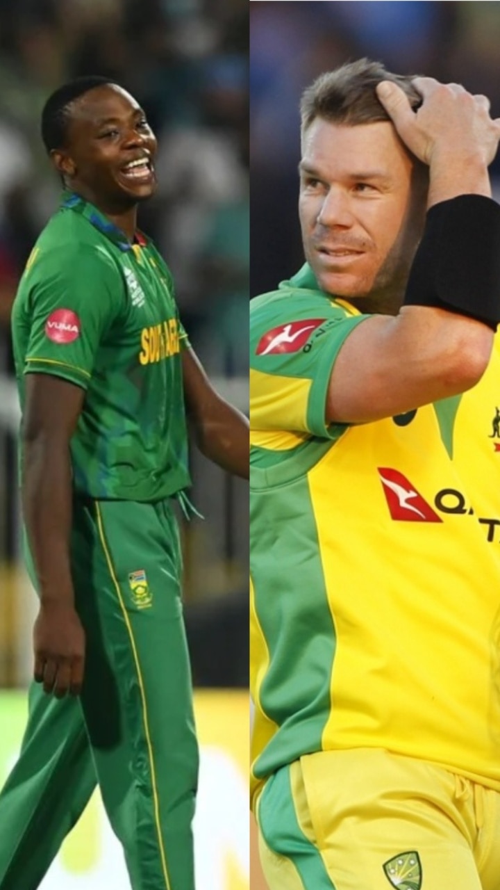 ODI World Cup 2023 AUS Vs SA David Warner Vs Kagiso Rabada Stats