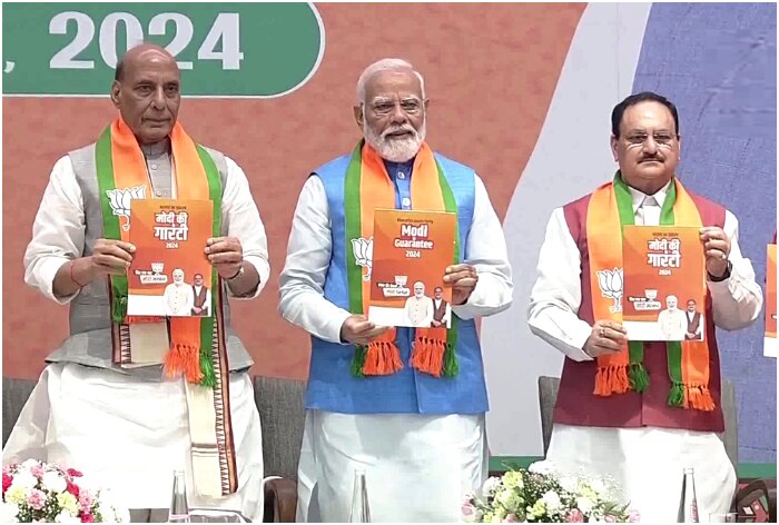 Lok Sabha Polls 2024 BJP Releases Election Manifesto Sankalp Patra