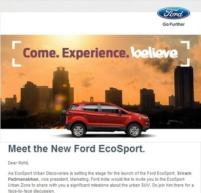 Ford EcoSport to be displayed in Mumbai this weekend