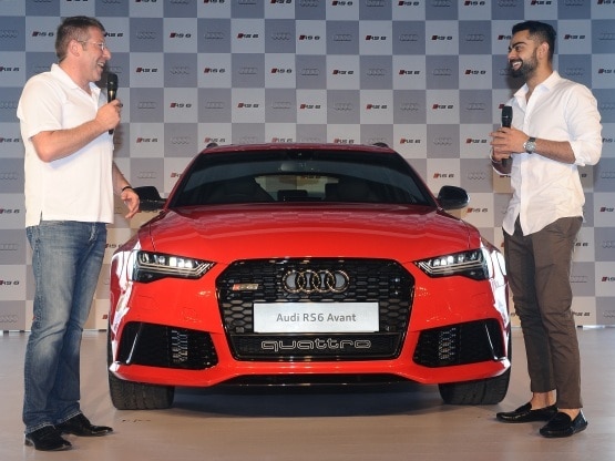 Cricketing star Virat Kohli along with Audi head Joe King Unveils the new Audi RS6 Avant Cricketing star Virat Kohli along with Audi head Joe King Unveils the new Audi RS6 Avant