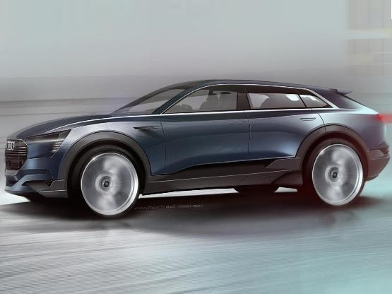 Audi e-tron Quattro SUV teased in rendering before official unveiling at Frankfurt Motor Show