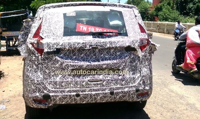Mahindra U321 rear - taillights, parking sensors and parking camera