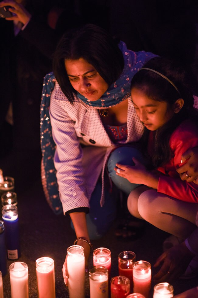 US New York observes candlelight vigil for Nepal Earthquake victims