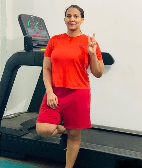 Geeta phogat in gym