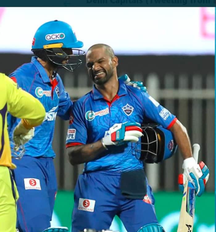 Shikhar dhawan with axar patel twitterdc