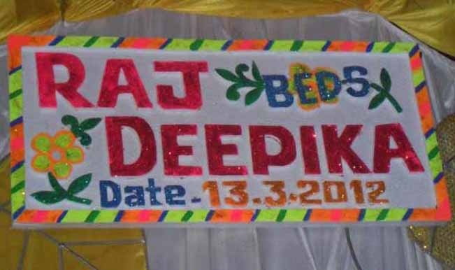 OK, I am sure Raj will be doing that but to write it, decorate it and give the date too seems little odd