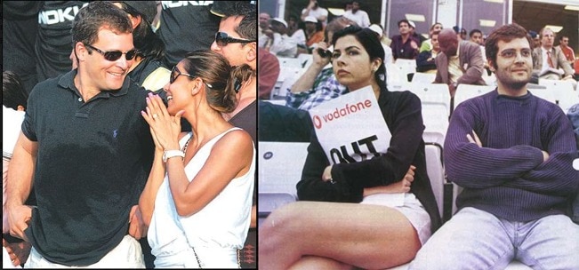 Rahul with his ex-girlfriend