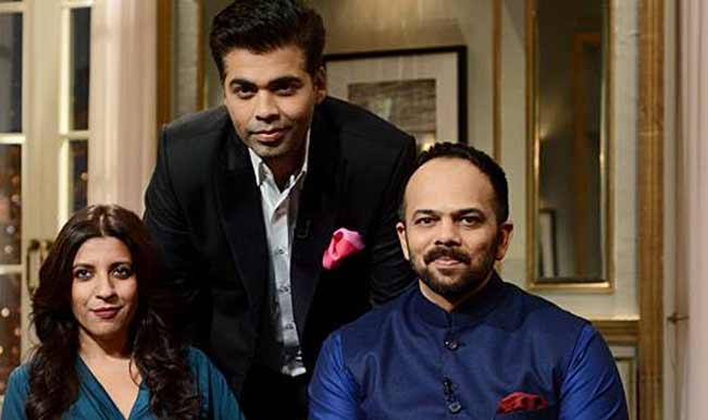 Koffee With Karan 4 Zoya Akhtar and Rohit Shetty