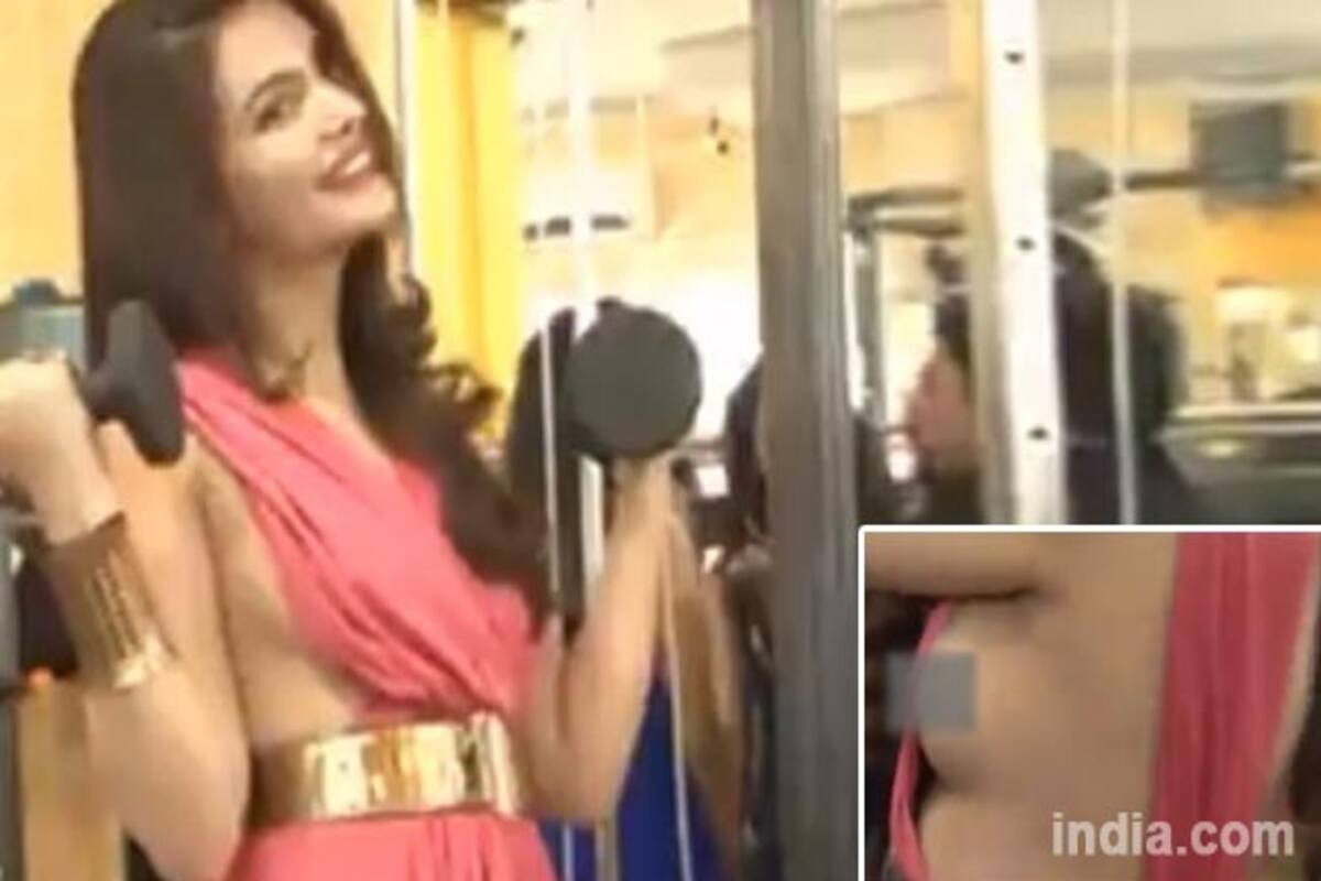 Beauty queen suffers embarrassing boob-slip wardrobe malfunction