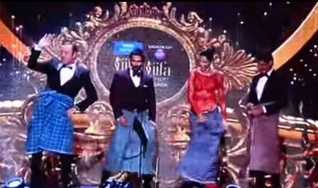 Hilarious IIFA Awards 2014 video: Kevin Spacey, Deepika Padukone do the Lungi dance!