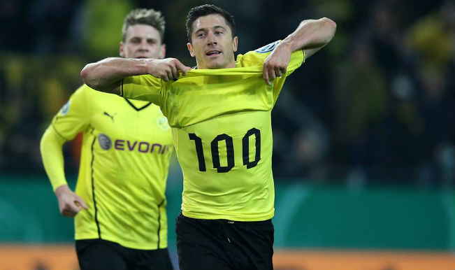 German Cup: Robert Lewandowski’s 100th Goal Puts Borussia Dortmund In ...