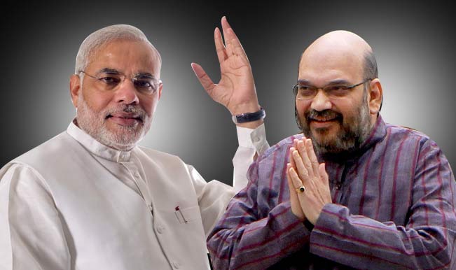 Image result for amit anilchandra shah with PM Modi