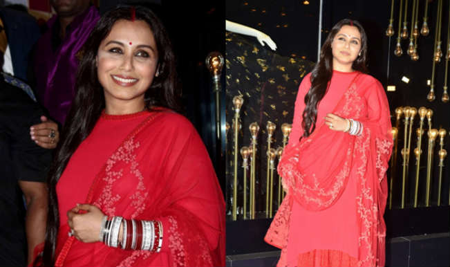 Newly-wed Rani Mukerjee makes her first after marraige appearance