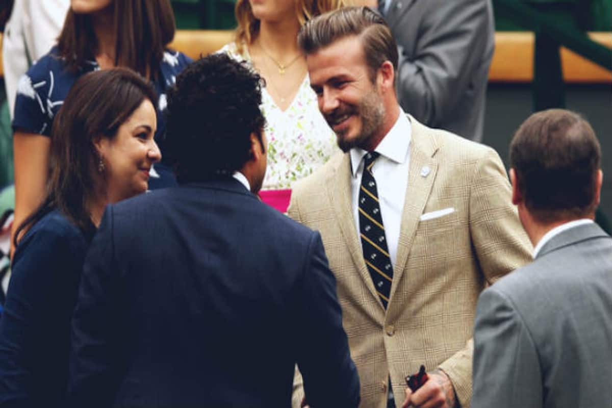 When God Of Cricket Sachin Tendulkar Met Football Legend David Beckham India Com When God Of Cricket Sachin Tendulkar Met Football Legend David Beckham India Com