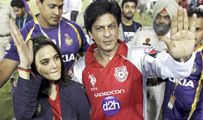 srk in kkr jersey