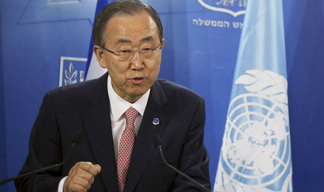 United Nations Chief Ban Ki Moon In Talks On Possible Middle East Truce 