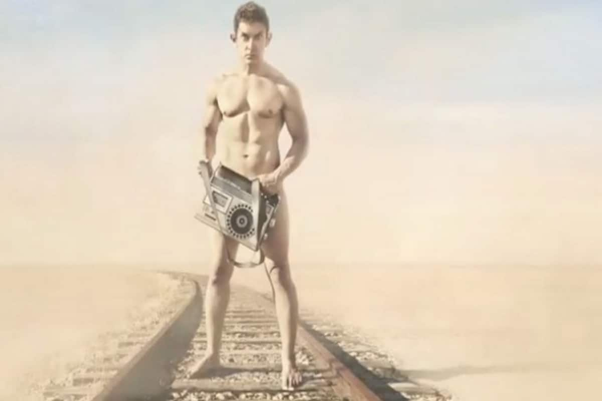 PK motion poster out: Nude Aamir Khan dares you to stare at him! | India.com