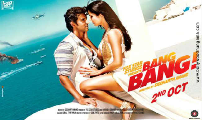 Bang Bang poster 4 out: Lovestruck Katrina Kaif and Hrithik Roshan pose  together 