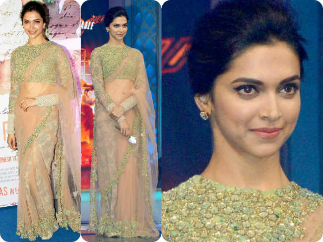 Deepika Padukone's Blue Saree With Bold Sequin Blouse Look From Yeh Jawaani  Hai Deewani Lives Rent Free In Every Badtameez Dil, Bollywood News | Zoom TV