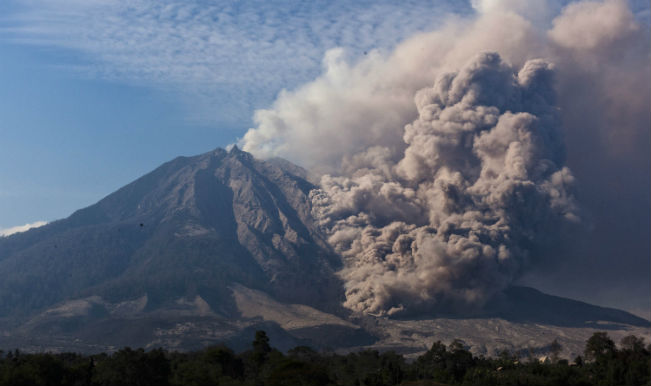  Volcano  erupts in Indonesia India  com