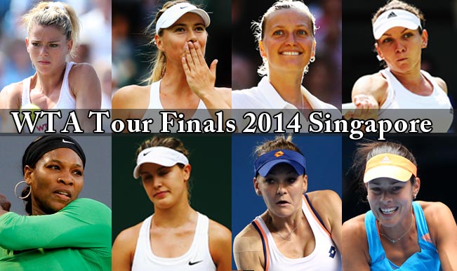 WTA Tour Finals Singapore 2014 Tennis Live Streaming Eugenie Bouchard vs Simona Halep on Day 1 India