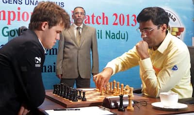 World Chess Championship: Magnus Carlsen Draws Game 8 vs Viswanathan Anand,  Retains One-Point Lead