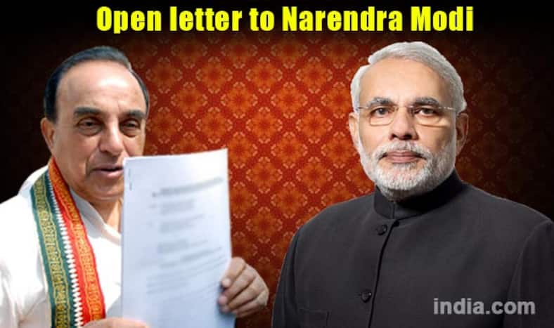 Black Money List: Subramanian Swamy lists 6 steps to bring back black money in an open letter to Narendra Modi