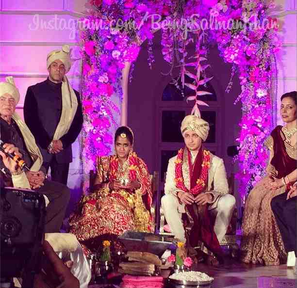 Salman Khan shares exclusive pictures from Arpita Khan wedding! Salman Khan shares exclusive pictures from Arpita Khan wedding!