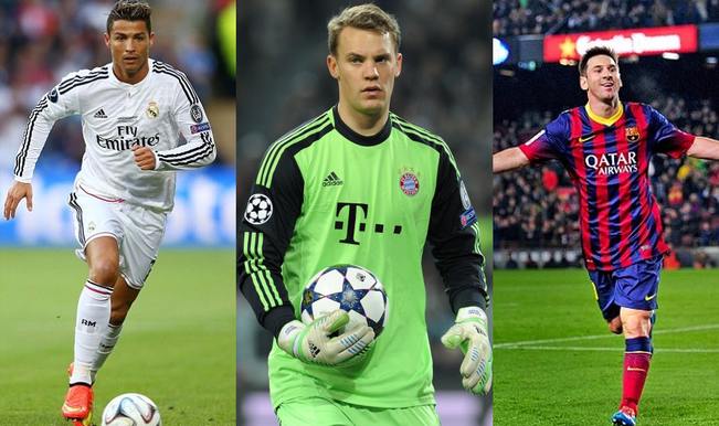 2014 FIFA Ballon Do’r: Cristiano Ronaldo, Lionel Messi or Manuel Neuer ...