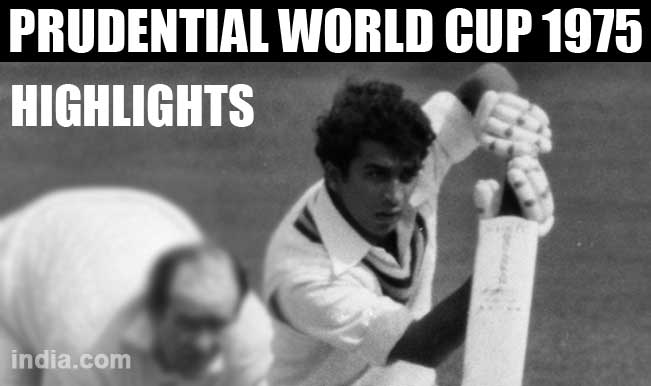 ICC Cricket World Cup 1975: Sunil Gavaskar’s Infamous Knock And Other ...