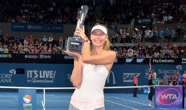 Maria Sharapova beats Ana Ivanovic to lift Brisbane International 2015 ...