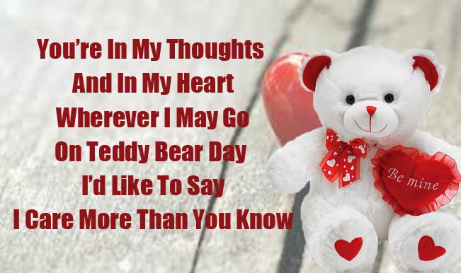 Happy Teddy Day 2015: Best Teddy Day SMS, WhatsApp & Facebook Messages ...