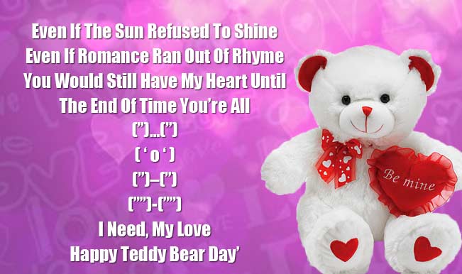Happy Teddy Day 2015 Best Teddy Day SMS, WhatsApp & Facebook Messages