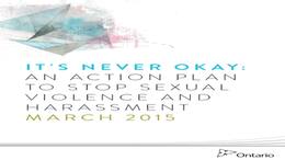 Ontario Introduces Action Plan to End Sexual Violence