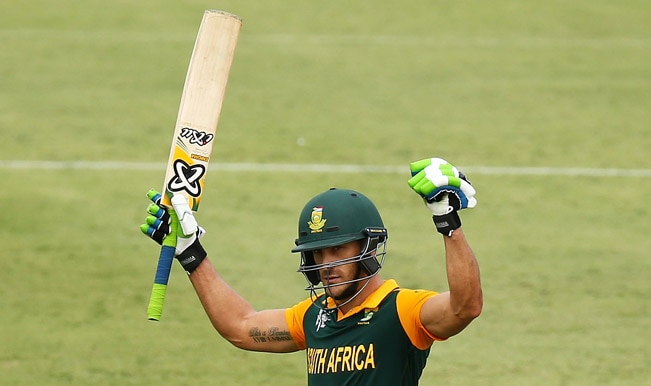 Faf du Plessis completes 50! New Zealand vs South Africa, ICC CC ...