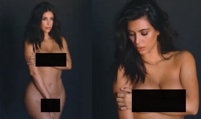 Kanye West posts wife Kim Kardashians nude pictures online! India image