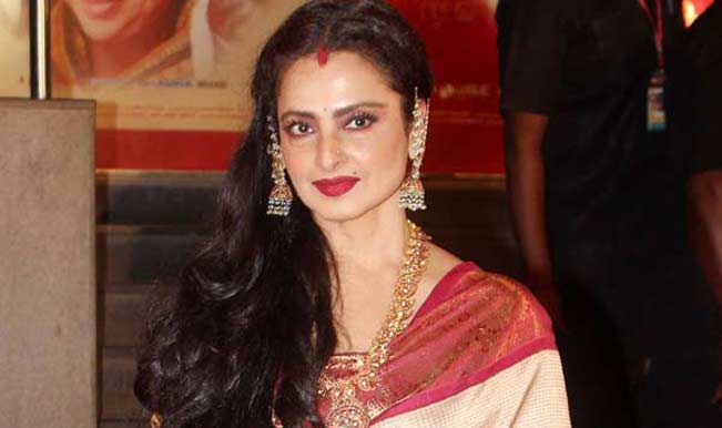 Cine Star Rekha Attends Rajya Sabha Proceedings India Com