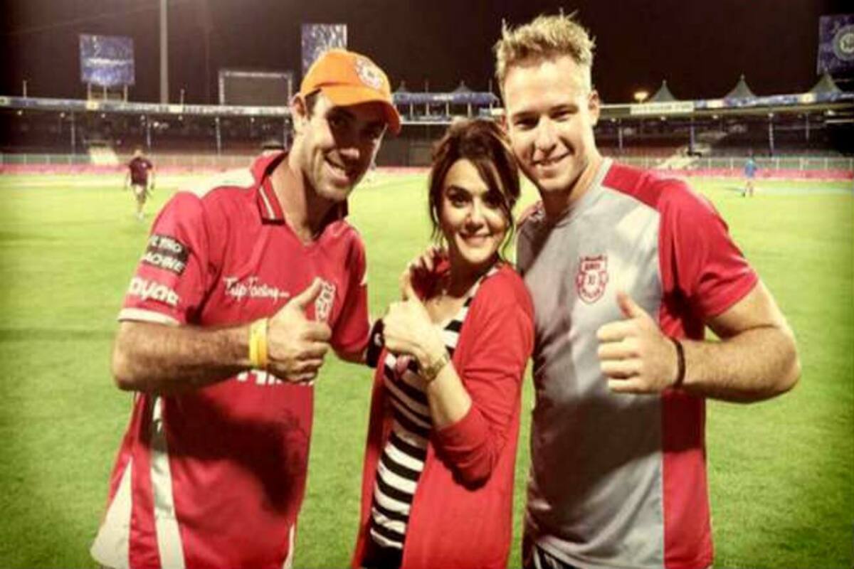 Preity Zinta Sex Videos - Manforce Condom ad on Preity Zinta's Kings XI Punjab Team's Jersey makes  Glenn Maxwell & Co. go shy! | India.com