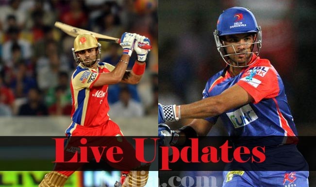 rcb delhi score