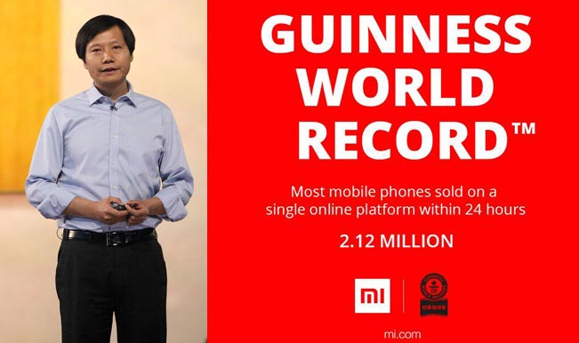 Xiaomi creates Guinness World Record for maximum phones sold online in a day