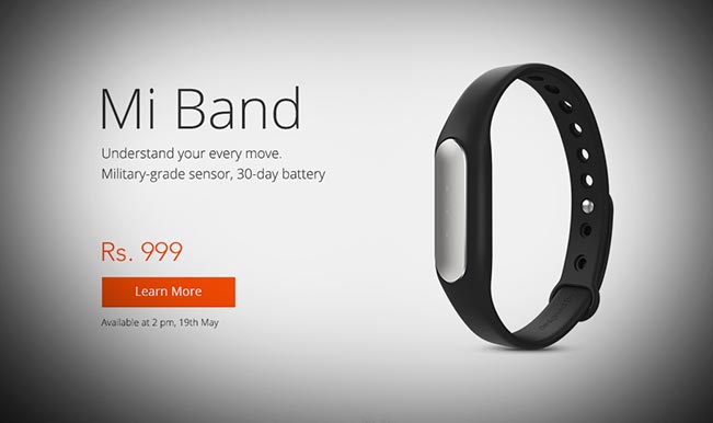 Xiaomi Mi Band to go on sale on Mi on May 19 at 2PM India