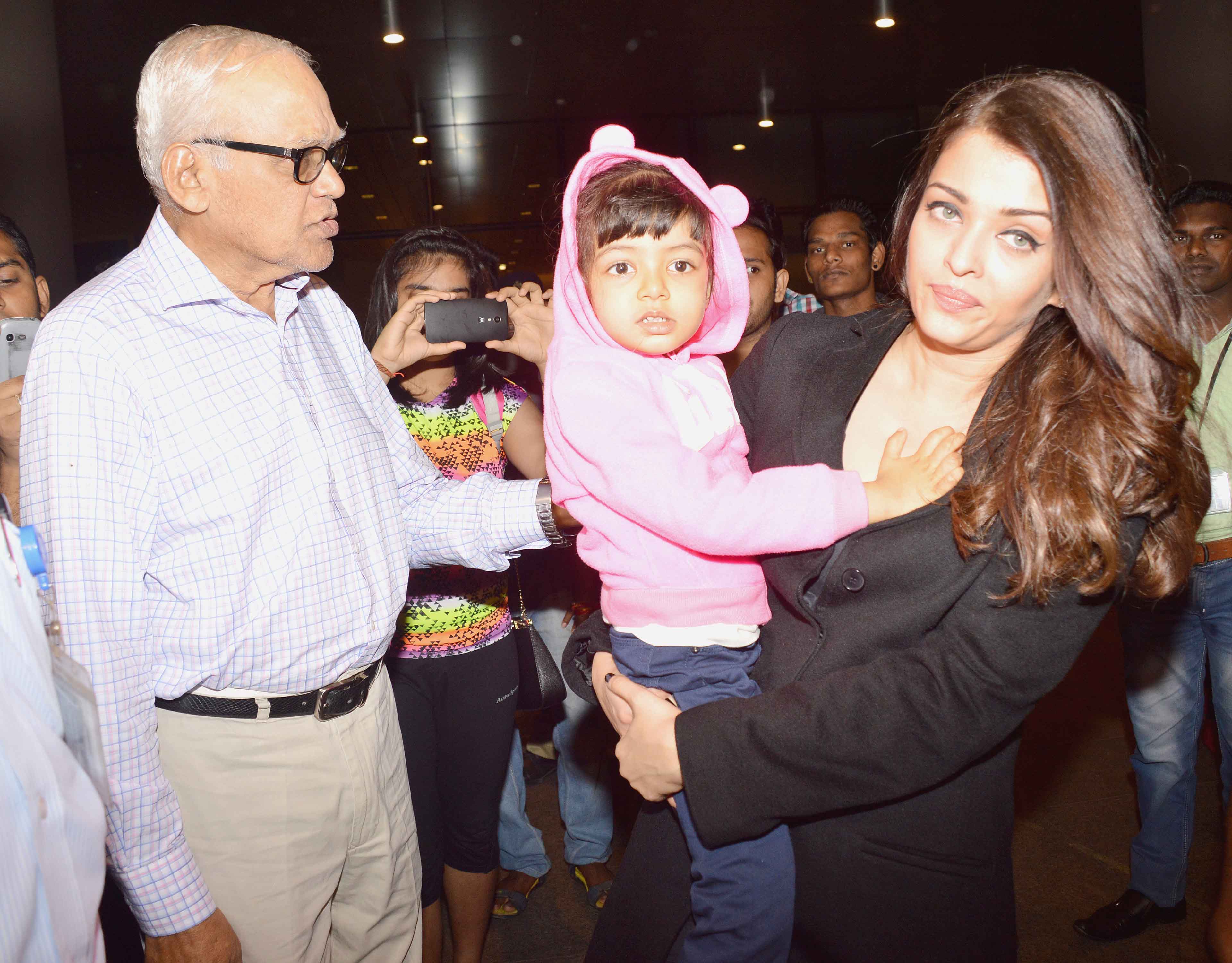 Aishwarya Rai Bachchan returns from Cannes Film Festival with baby ...